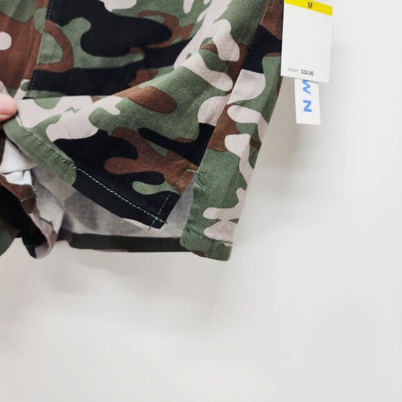 Camo Print Womens Shorts By Tinseltow Size M Elastic Waist  Pockets - Picture 8 of 10